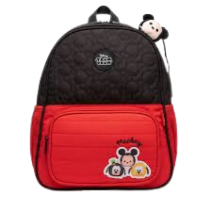 Mochila Infantil Escolar Costas Mickey Preta com Bolso Frontal