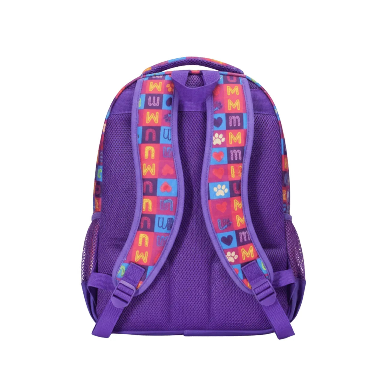 Mochila Infantil Escolar Costas Roxa Hi Hi Hi Colorida