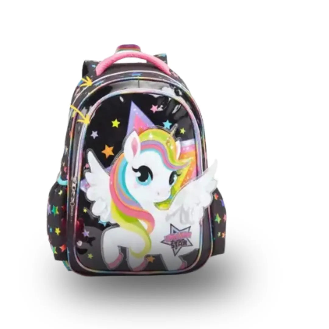 Mochila Infantil Escolar Costas Unicórnio