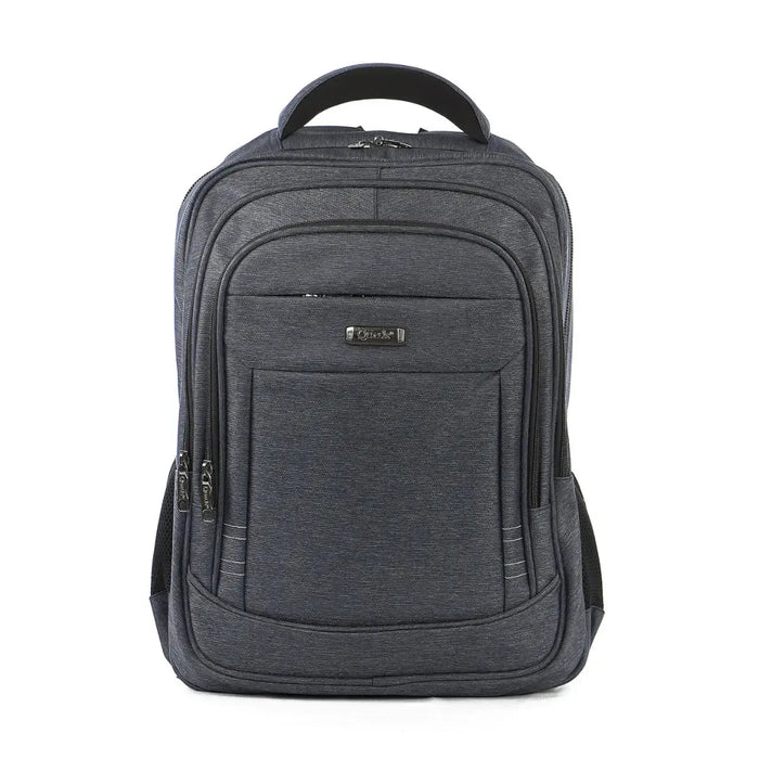 Mochila de Costas Azul Acolchoada Reforçada Bolso Antifurto