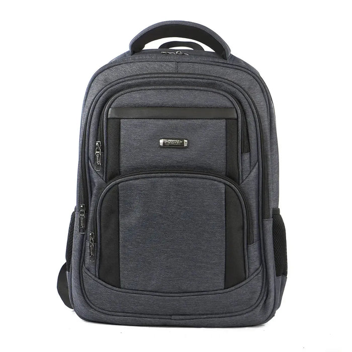 Mochila de Costas Azul Bolsa Para Notebook Acolchoada Alças Reforçadas