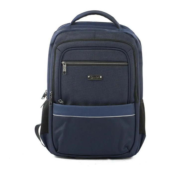 Mochila de Costas Azul Bolso Antifurto Reforçada Acolchoada