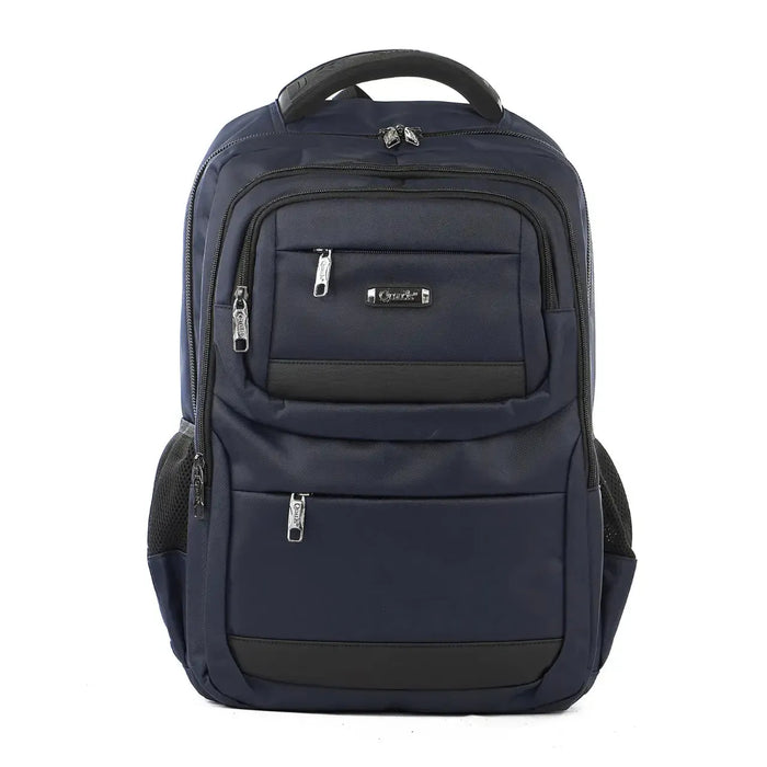 Mochila de Costas Azul Escuro Reforçada Alças Acolchoadas Bolso Antifurto