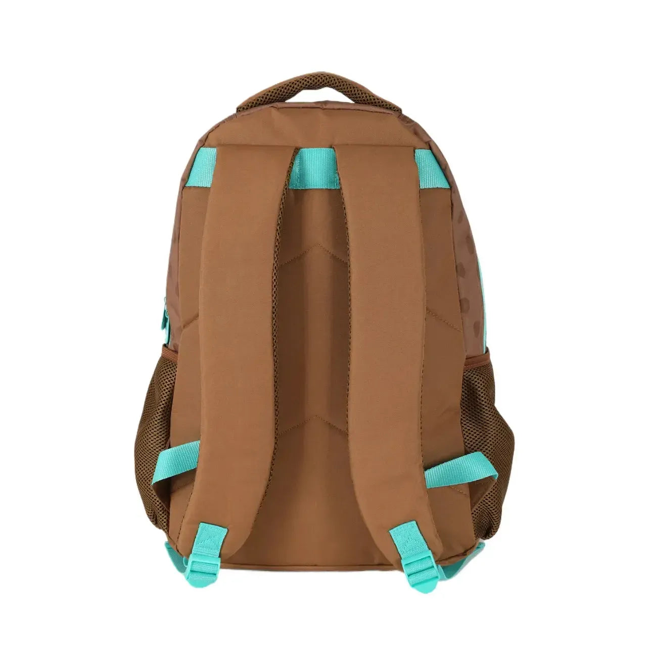 Mochila de Costas Capivara Marrom e Verde Alça Reforçada e Bolso Frontal