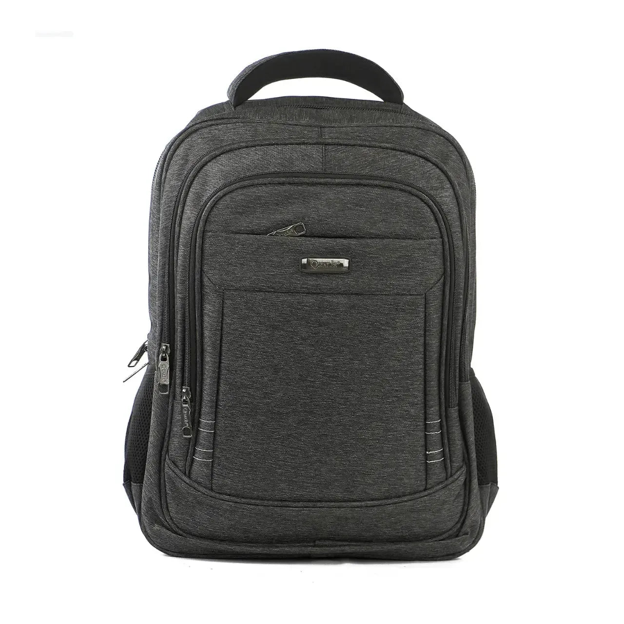 Mochila de Costas Cinza Acolchoada Porta Notebook Reforçada
