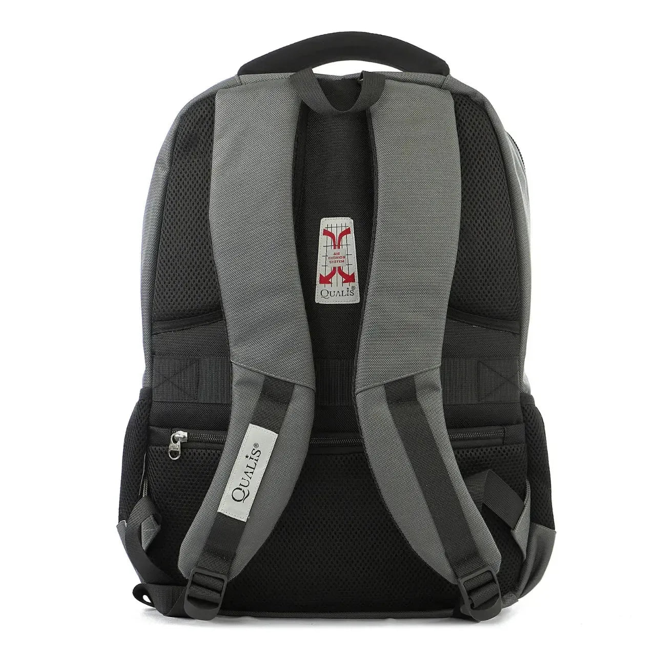 Mochila de Costas Cinza Bolso para Notebook Alças Acolchoadas Bolso Antifurto