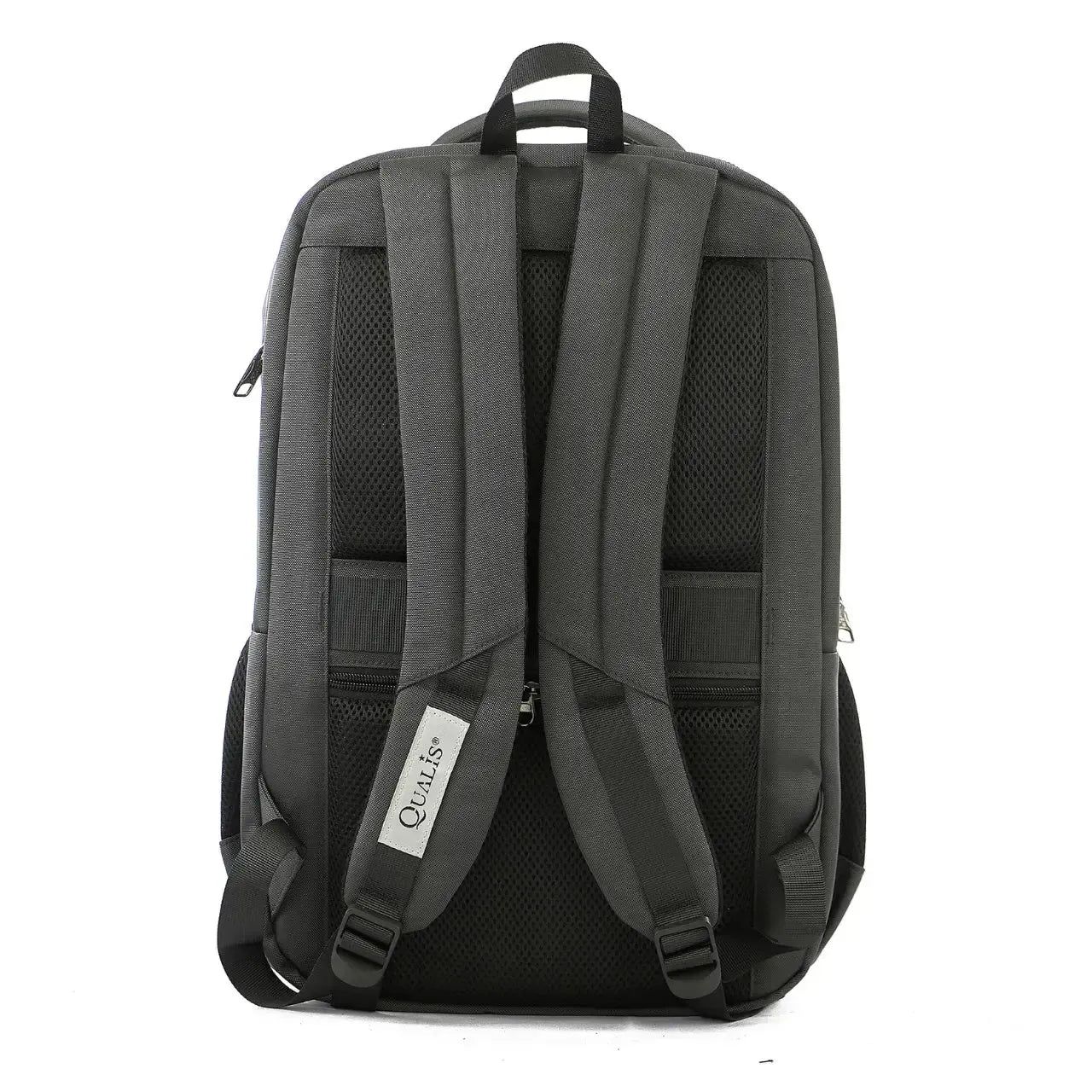 Mochila de Costas Cinza Reforçada Acolchoada Bolso Antifurto