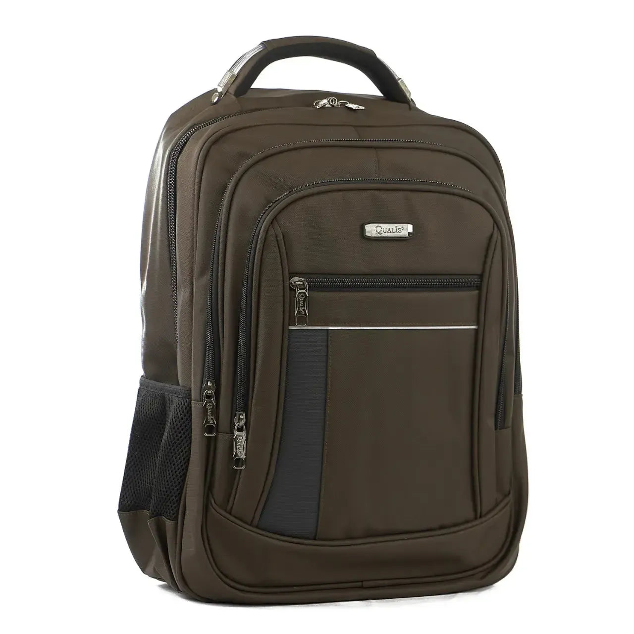 Mochila de Costas Marrom Acolchoada Porta Notebook Reforçada