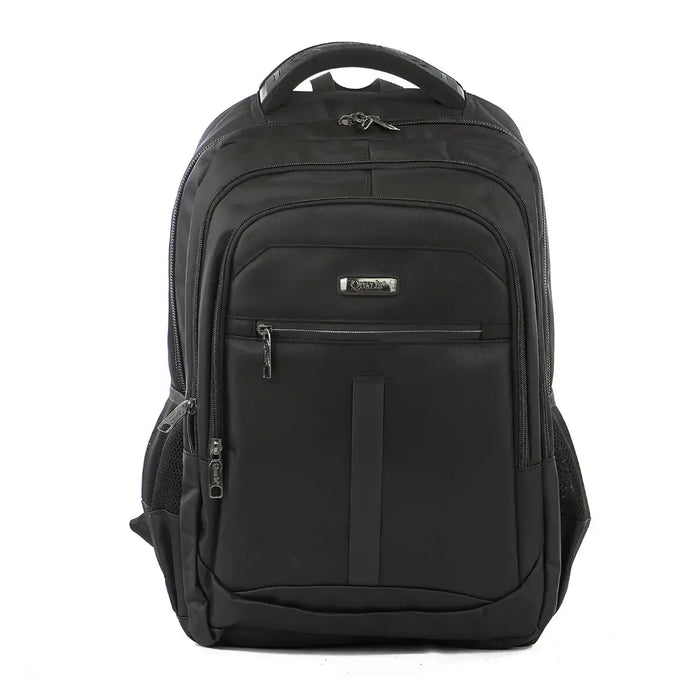 Mochila de Costas Preta 3 Zíperes Reforçada Bolso Antifurto Porta Notebook