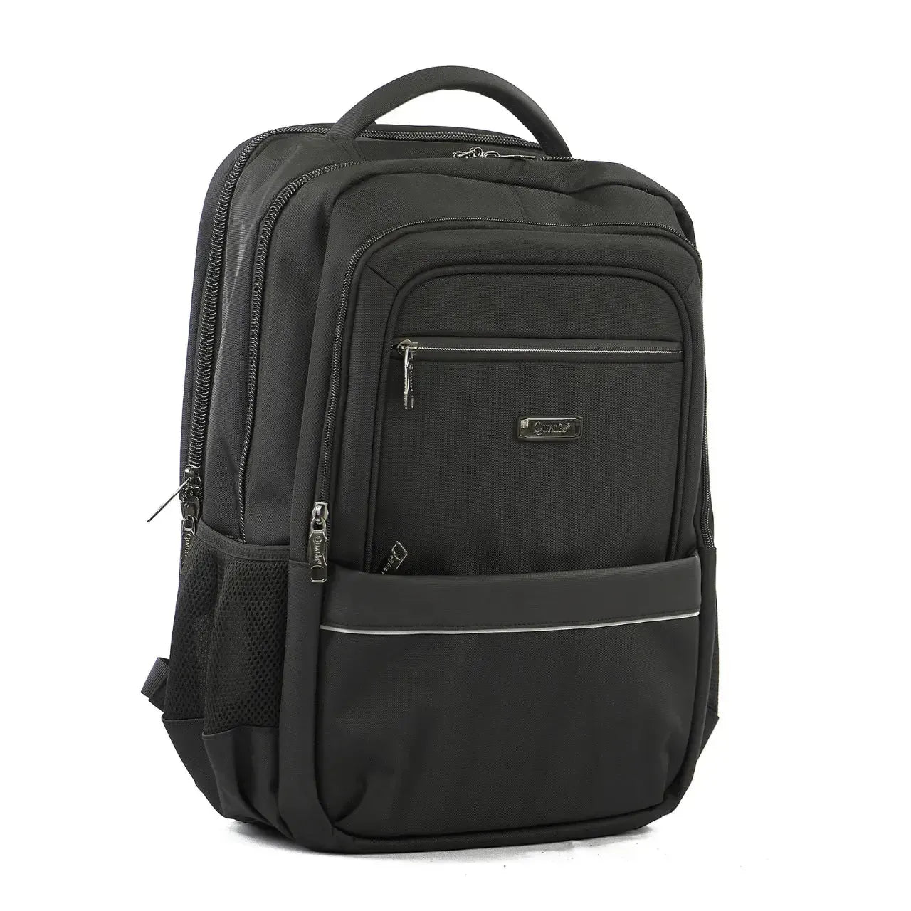 Mochila de Costas Preta Acolchoada Bolso Anti-Furto
