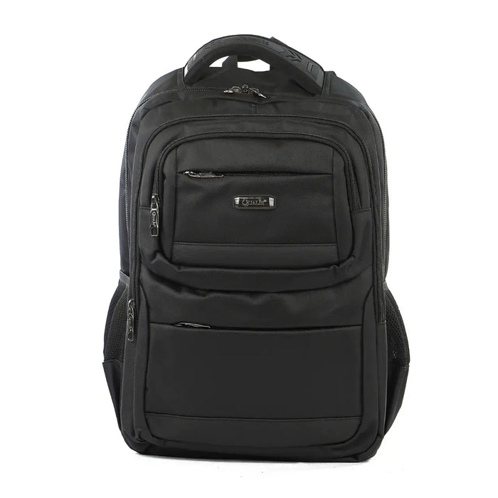 Mochila de Costas Preta Com 3 Zíperes Reforçada Bolso Antifurto