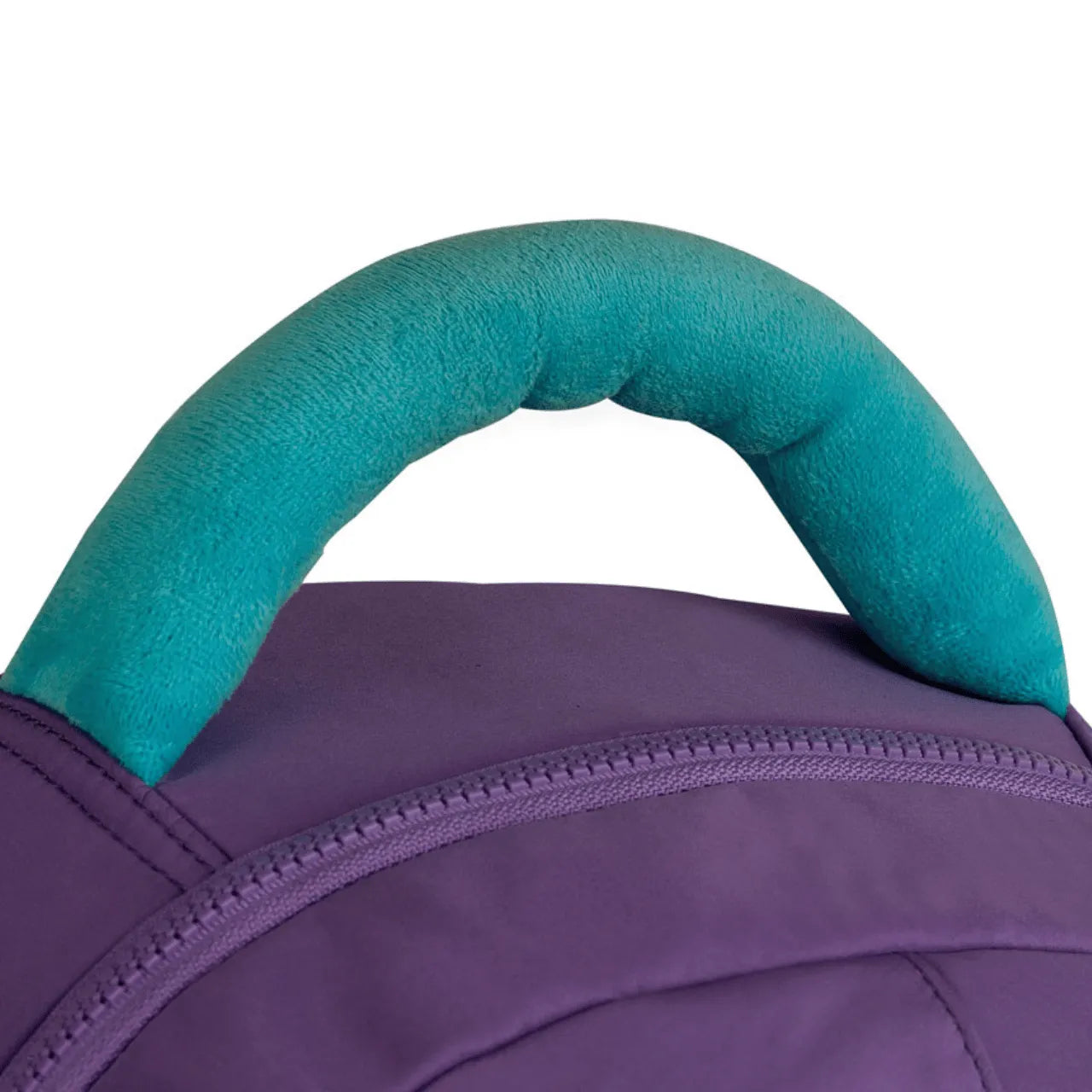 Mochila de Costas Rebecca Bonbon Lilás de Pelúcia com Bolso Frontal