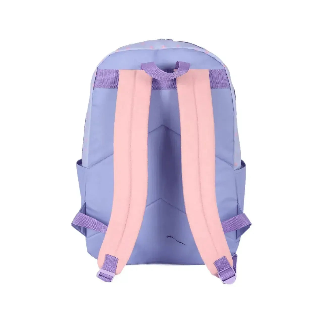 Mochila de Costas Stitch Lilás e Rosa com Bolso Frontal