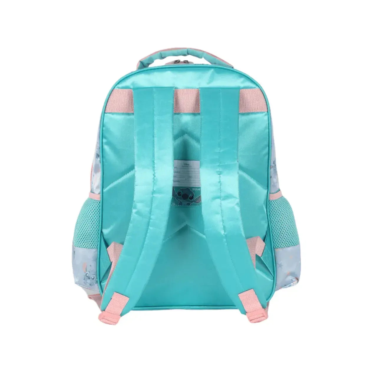 Mochila de Costas Stitch Turquesa com Bolso Frontal