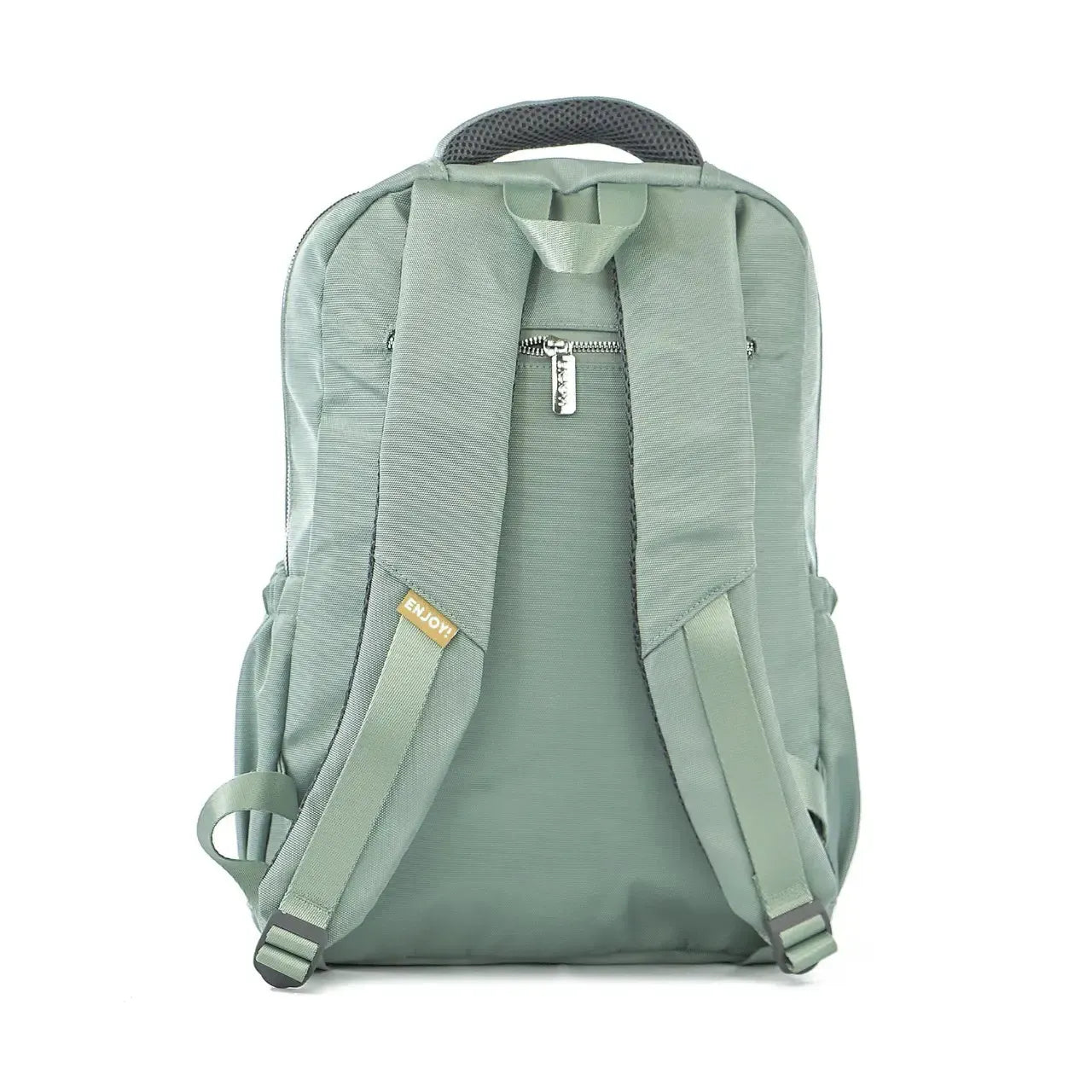 Mochila de Costas Verde Qualis com Compartimento para Notebook Acolchoada