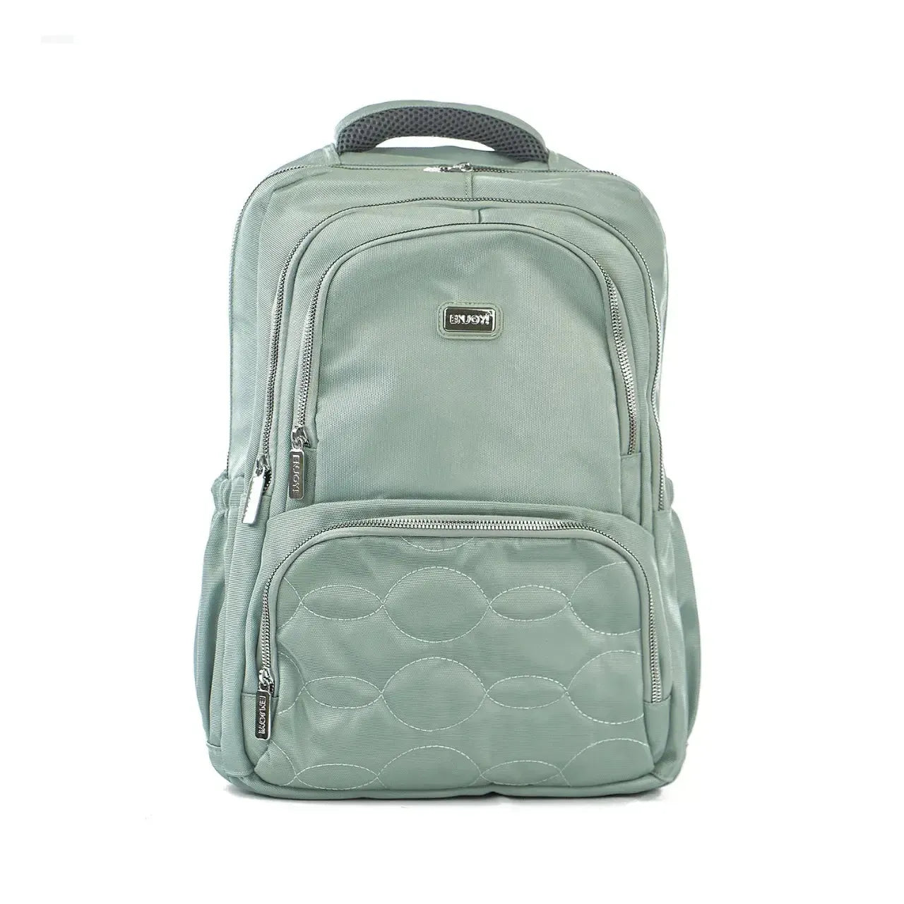 Mochila de Costas Verde Qualis com Compartimento para Notebook Acolchoada