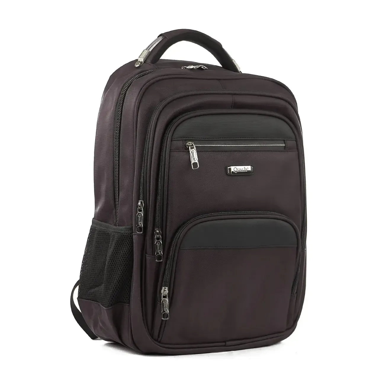 Mochila de Costas Vinho 3 Zíperes Alças Acolchoadas Reforçada