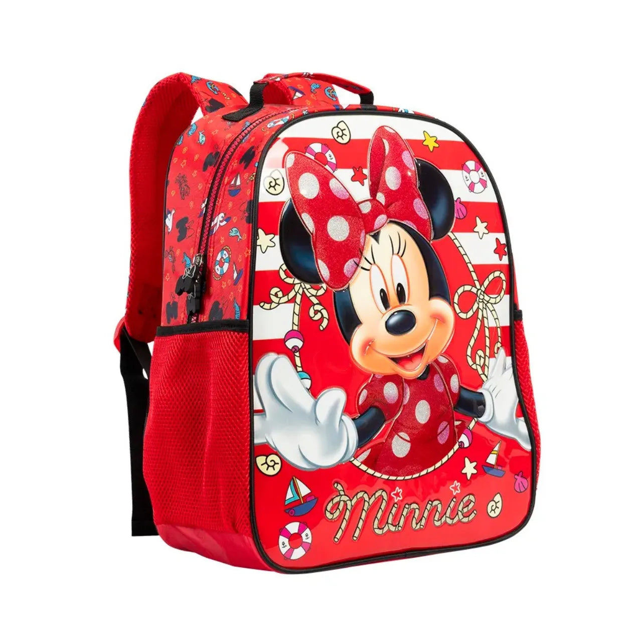 Mochila de Costas Minnie Vermelho Infantil Xeryus