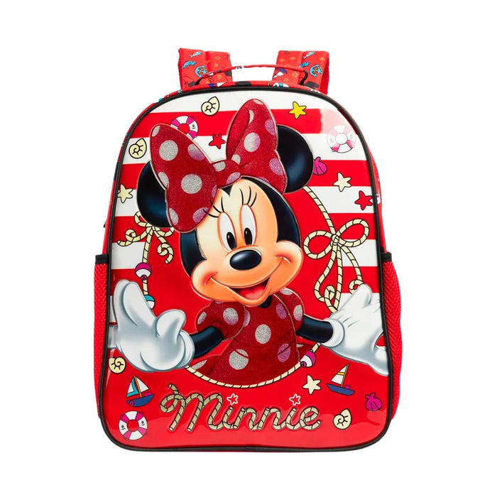 Mochila de Costas Minnie Vermelho Infantil Xeryus