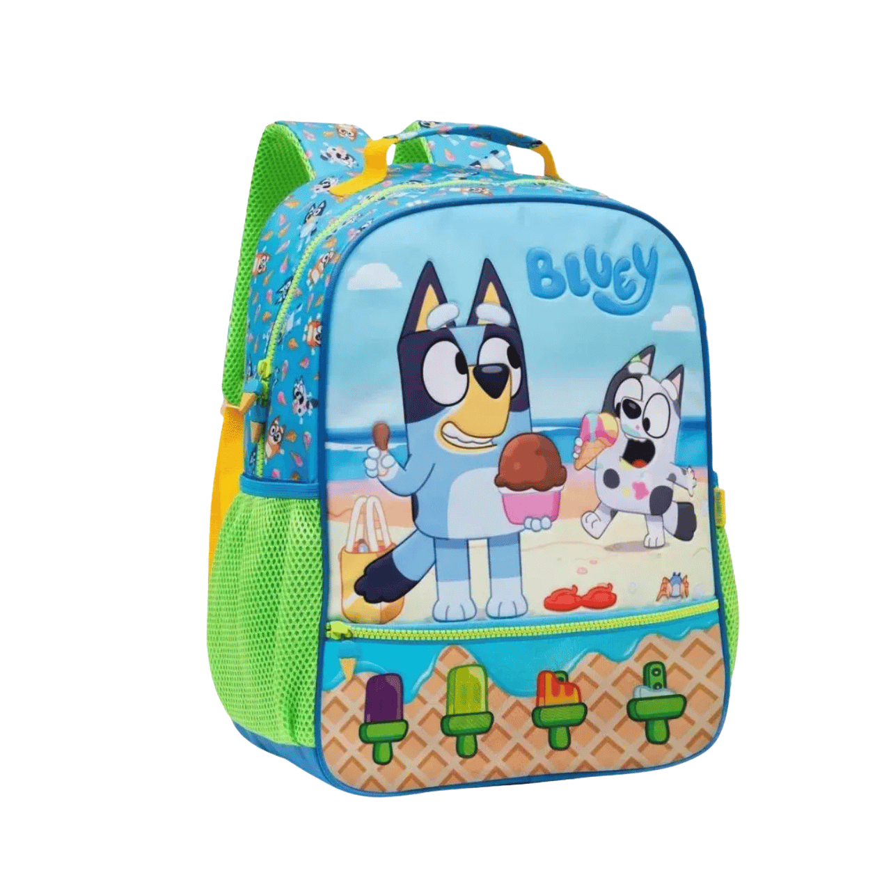 Mochila de Costas Bluey Sorvete Verde Infantil Xeryus