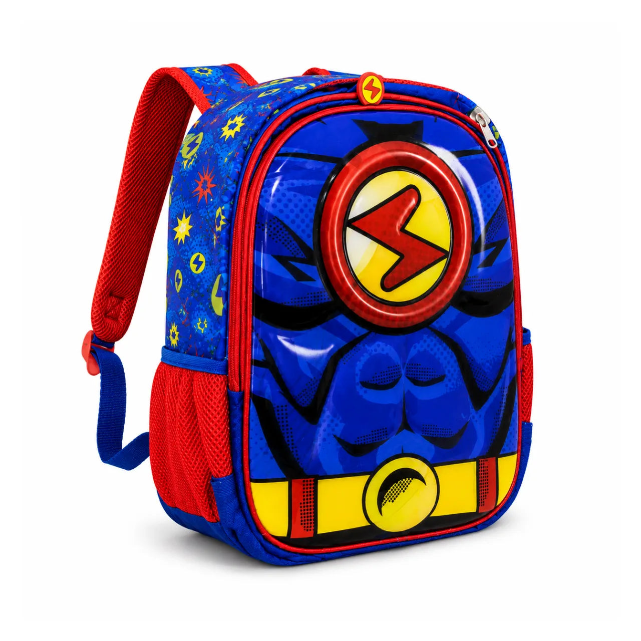 Mochila de Costas Super-Herói Azul e Vermelho 3d