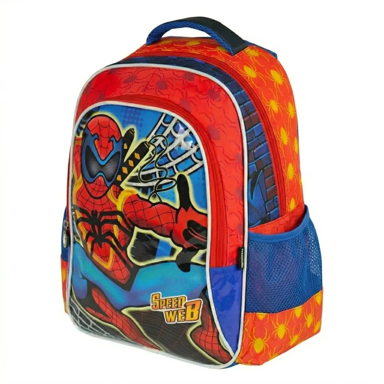 Mochila de Costa Infantil Speed Web Vermelha Ponto Verde