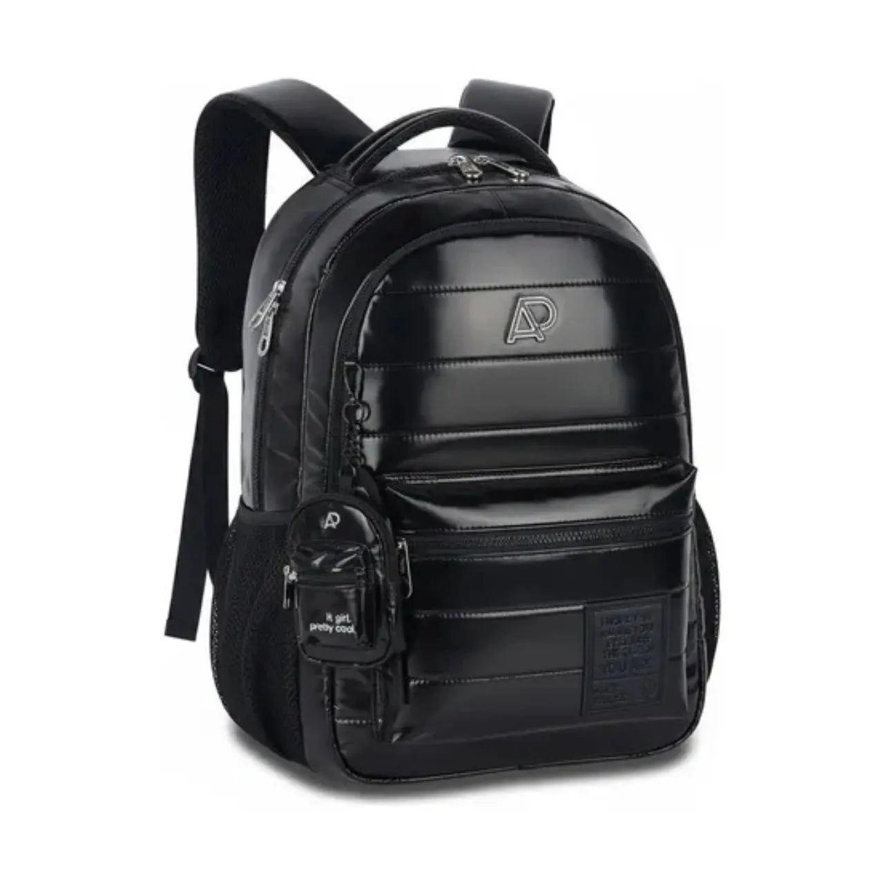 Mochila de Costas Preta Alice Palucci