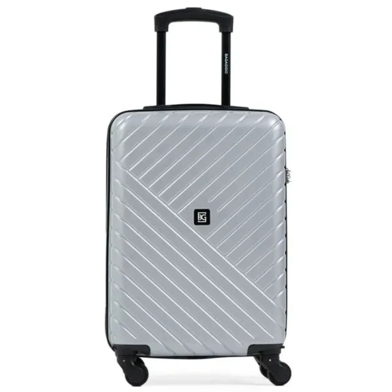 Mala de Bordo Detroit Bagaggio 10kg Prata Rodas 360°