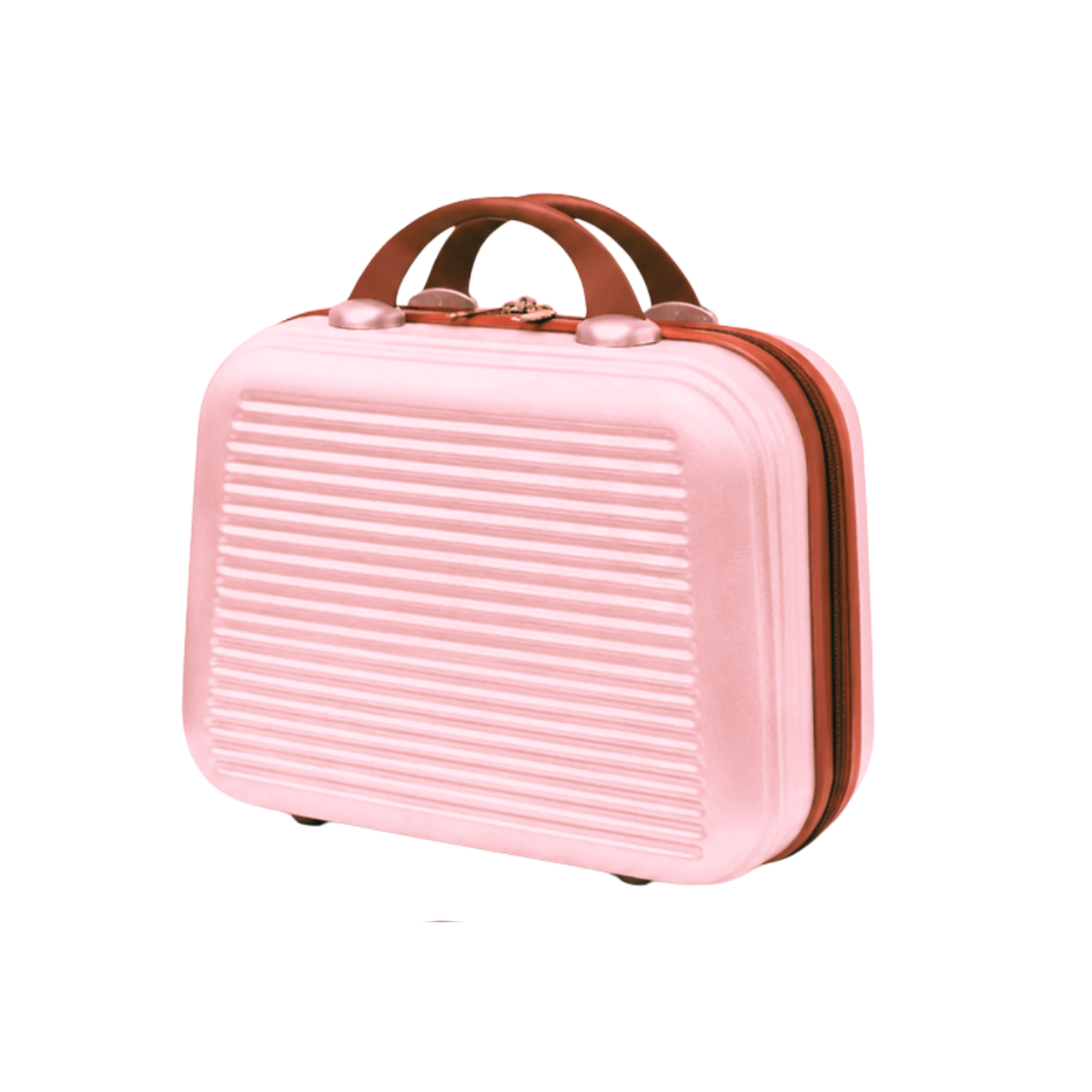 Frasqueira Pequena ABS Qualis Rose com Engate para Mala