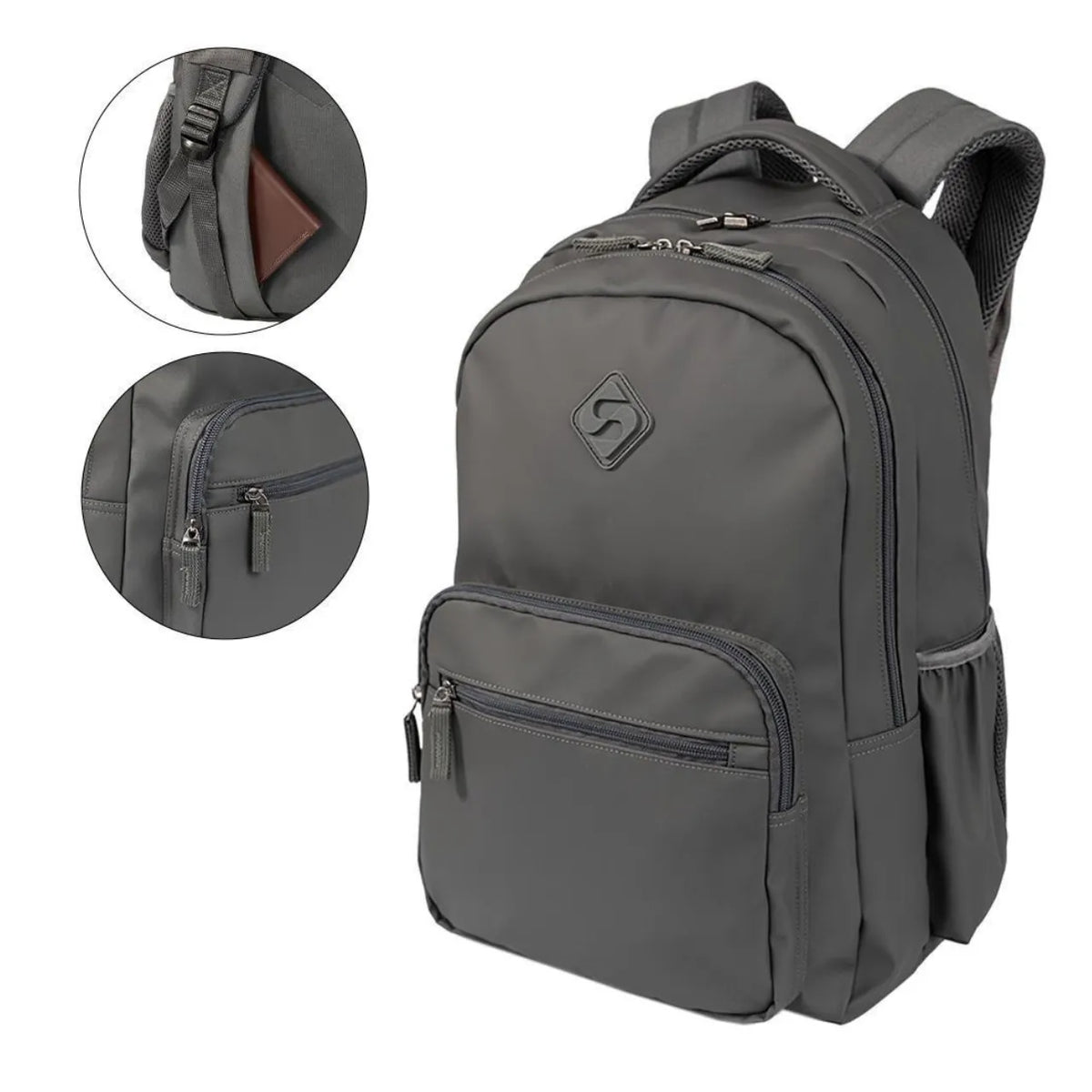 Mochila De Costas Colleg Hydroblock Chumbo Sestini
