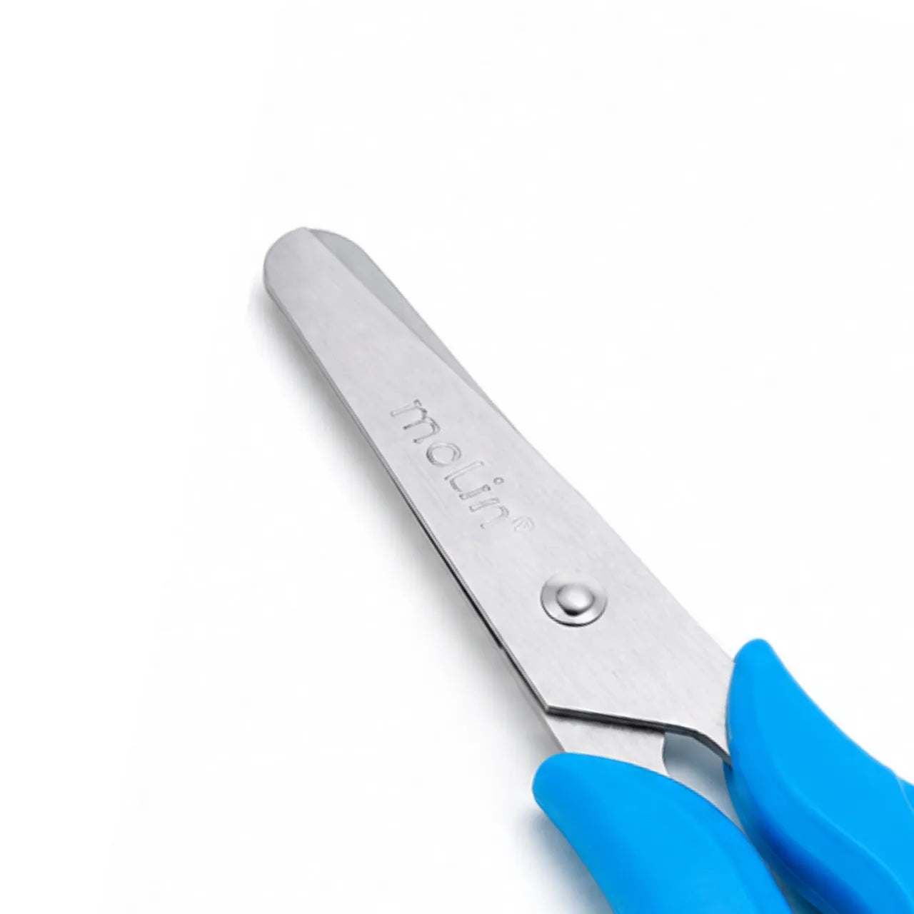 Tesoura Escolar Molin Azul Fx Aço Inox
