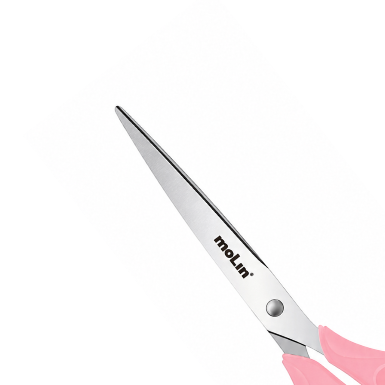 Tesoura Office Rosa 21cm Molin Aço Inox