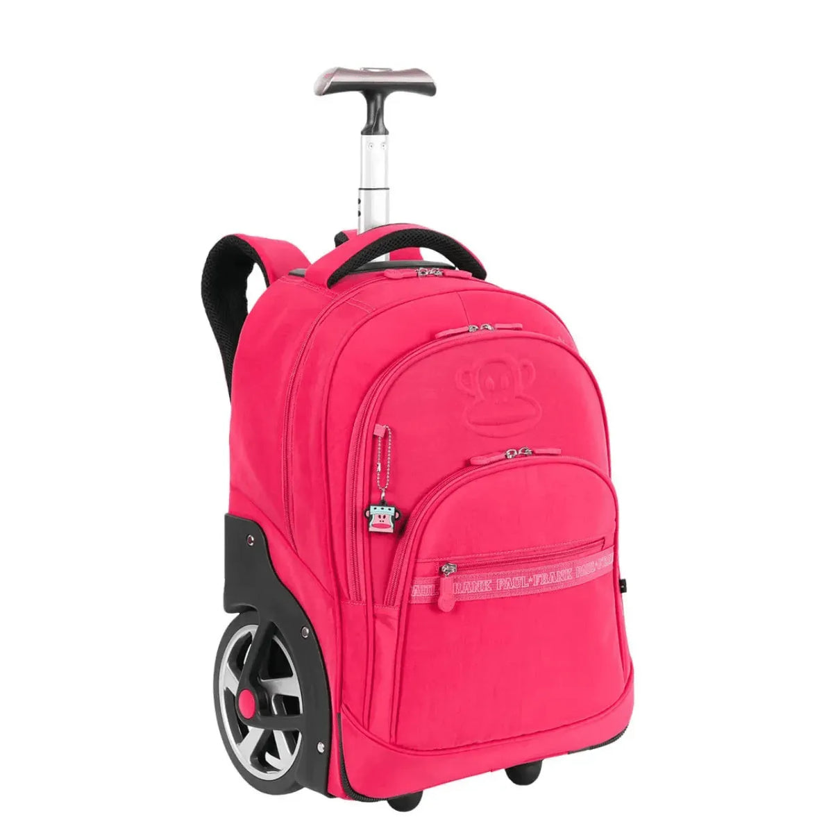 Mochila De Rodas Mega Rodas Paul Frank Pink Sestini