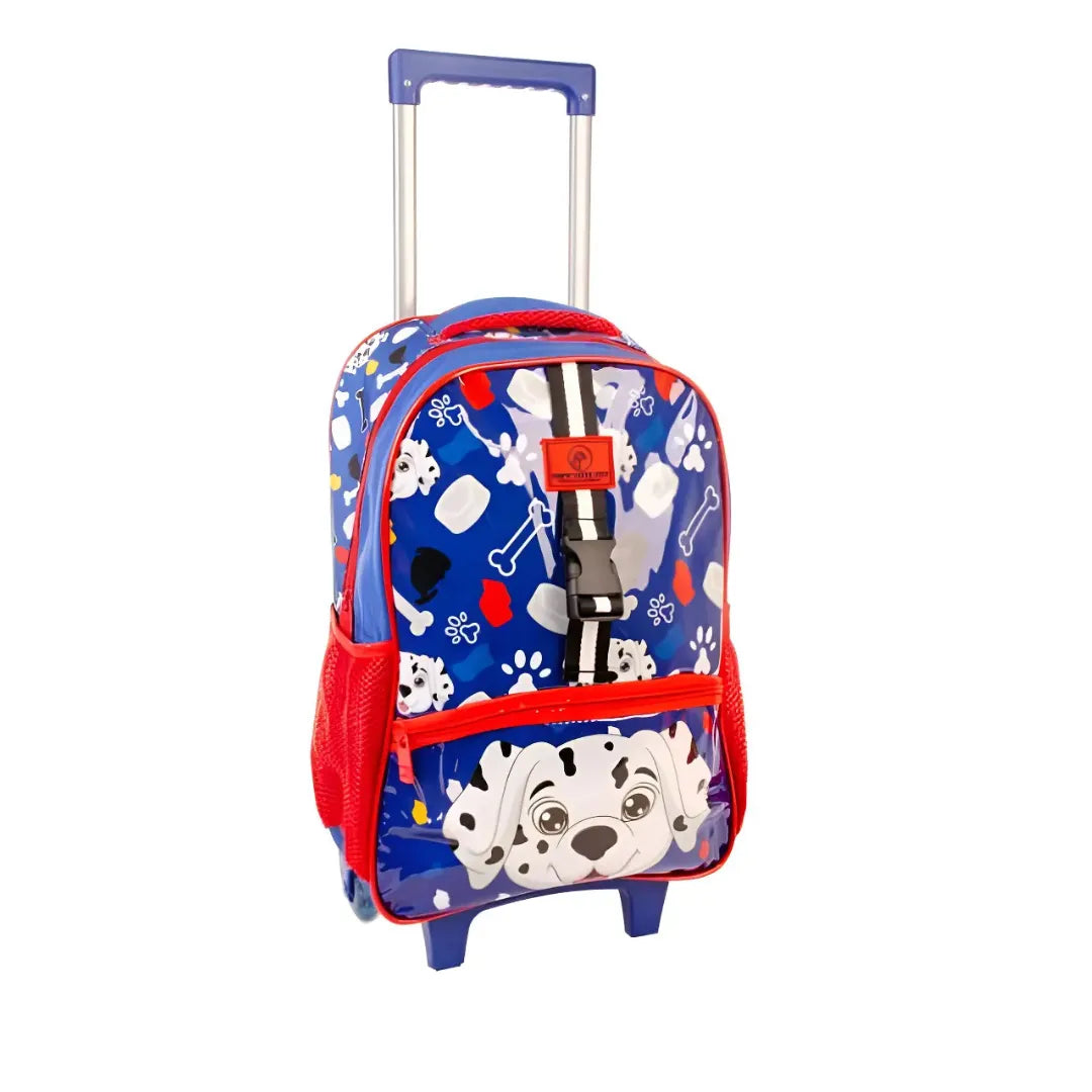 Kit Escolar Masculino Yepp Azul Mochila Rodinha Lancheira Estojo