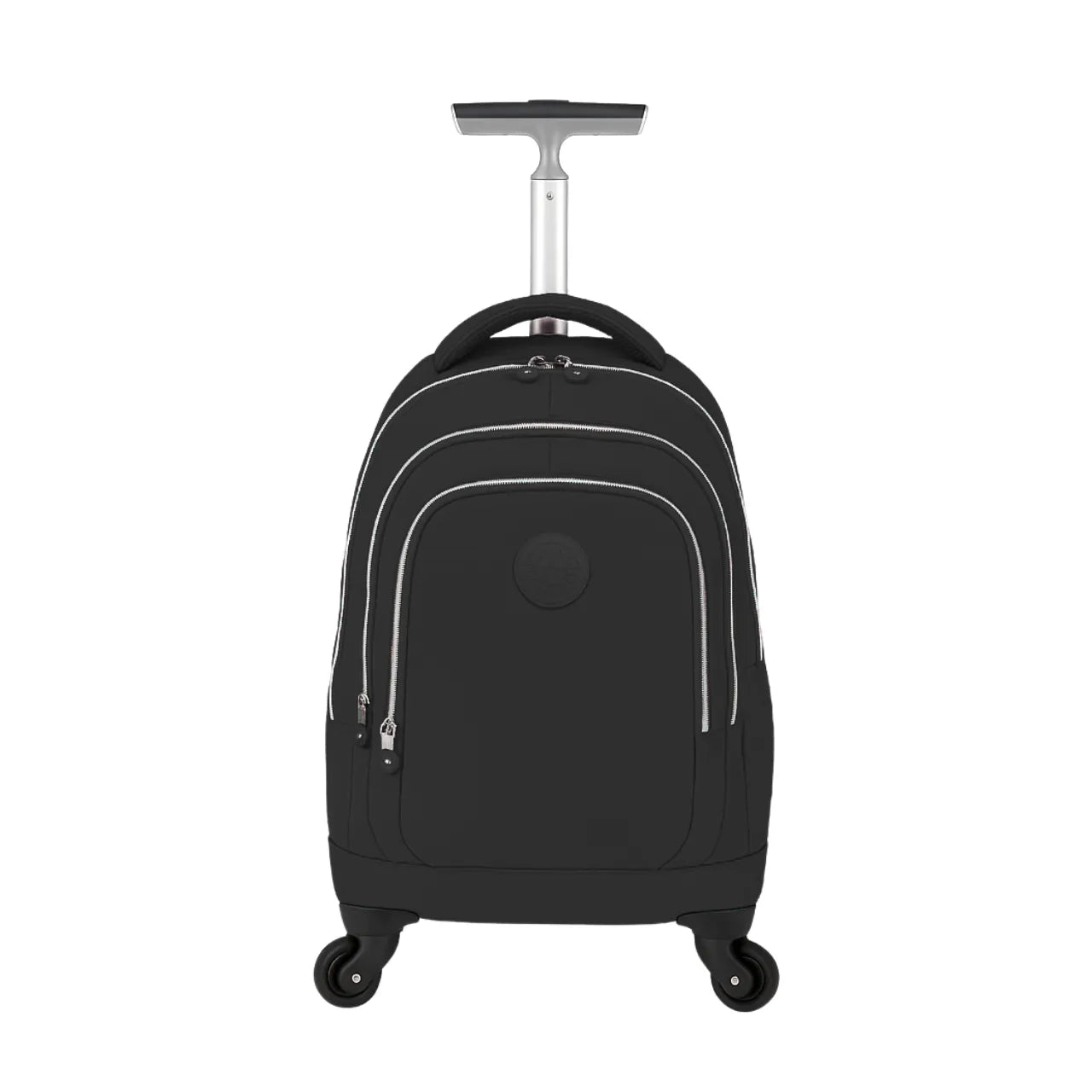 Mochila Juvenil 4 Rodas 360° Preta Top Model Escolar