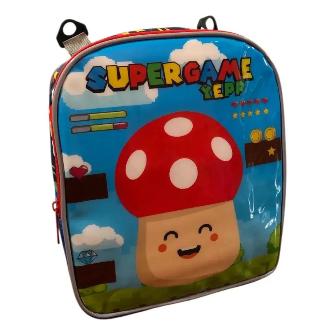 Kit Mochila de Rodinha Azul Yepp com Lancheira e Estojo