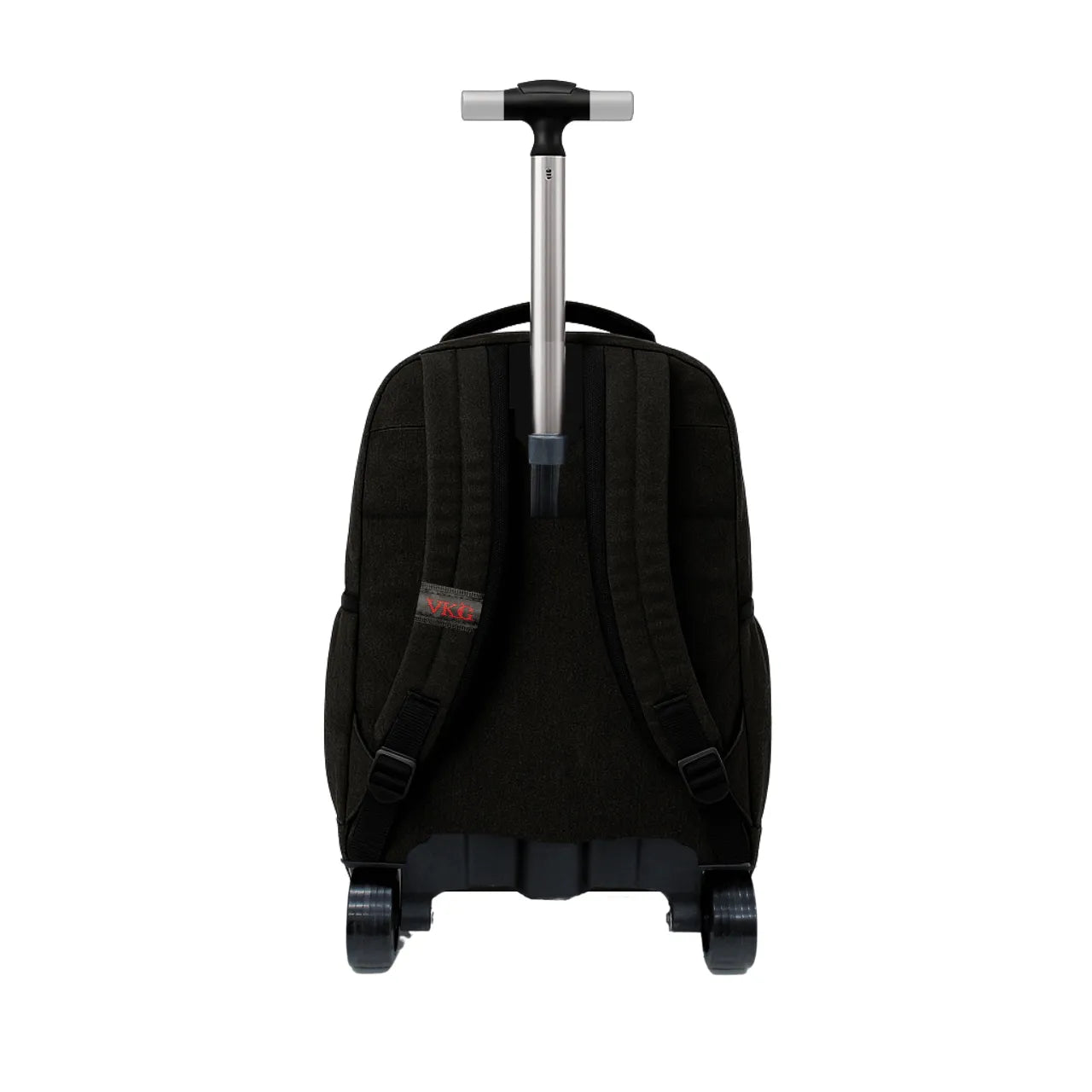 Mochila de Rodinhas Preta VKG Juvenil Ponto Verde