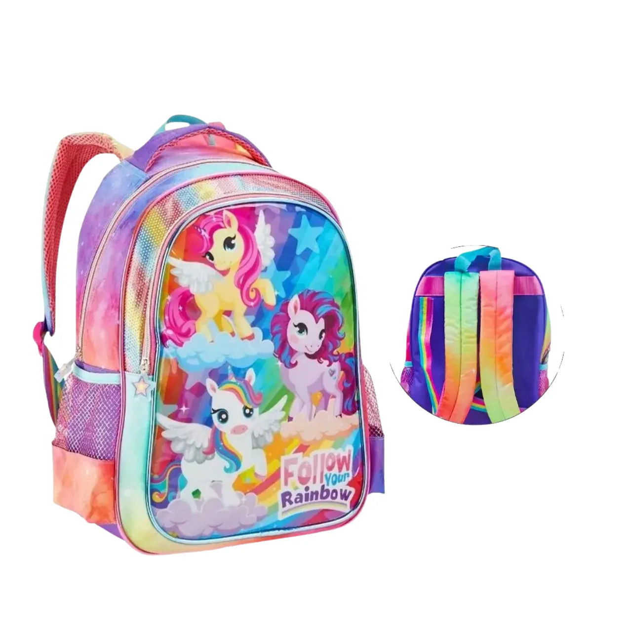 Mochila de Costas Unic Friends Denlex Escolar Infantil