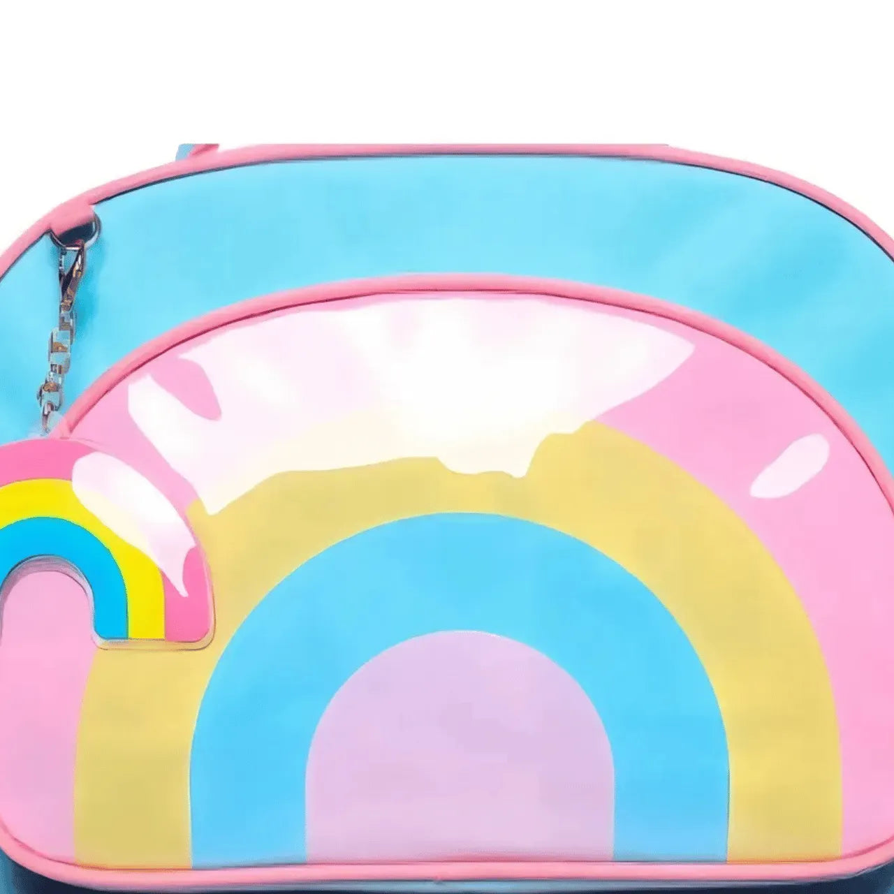 Mochila de Costas Juvenil Detalhe Rosa Yins Escolar Casual
