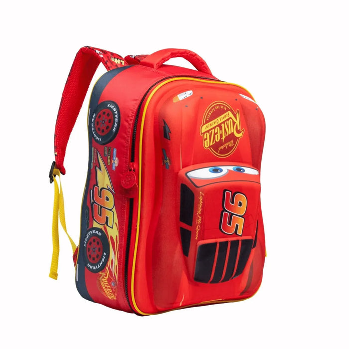 Mochila de Costas 16 Carros Xeryus Infantil Escolar com Bolsos Auxiliares