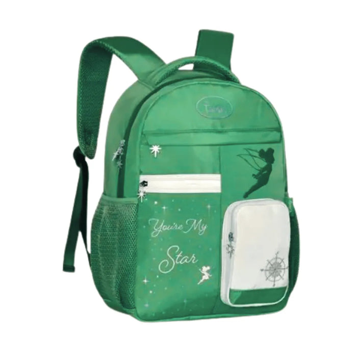 Mochila De Costas Tinkerbell Bolso Frontal Verde Clio