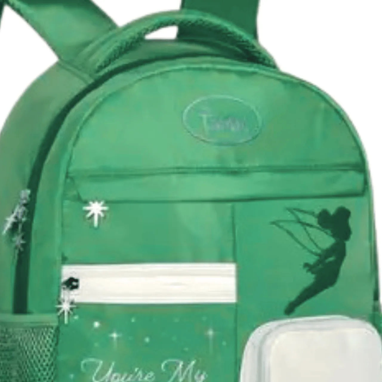 Mochila De Costas Tinkerbell Bolso Frontal Verde Clio