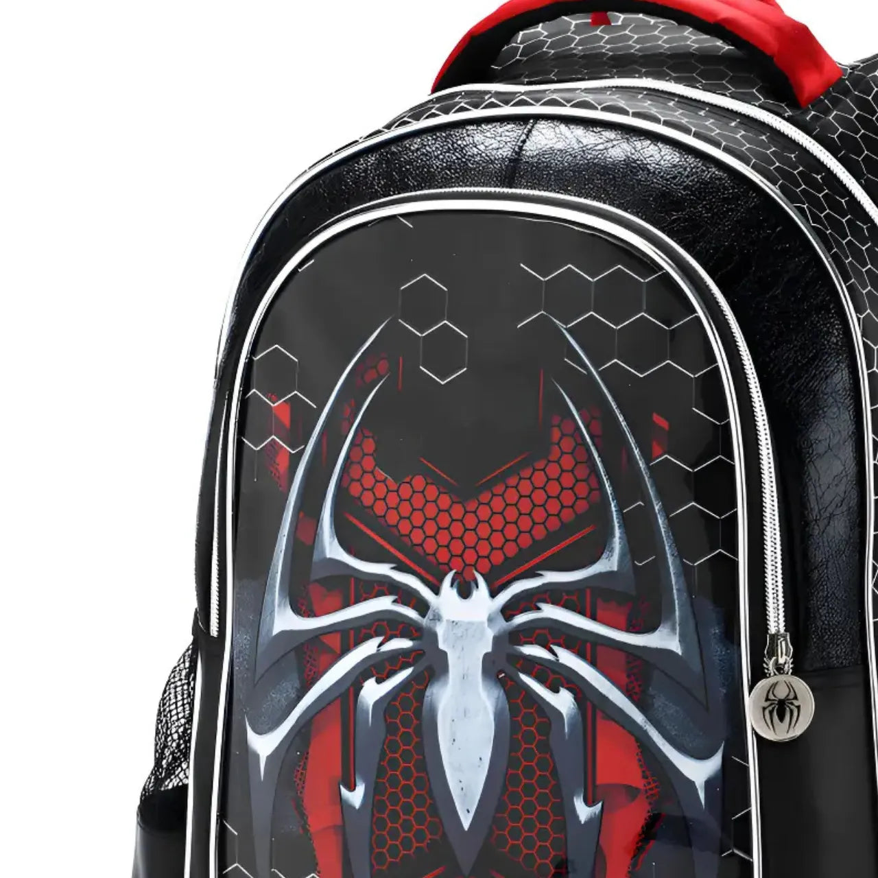 Mochila de Costas Spider Preto Infantil Denlex