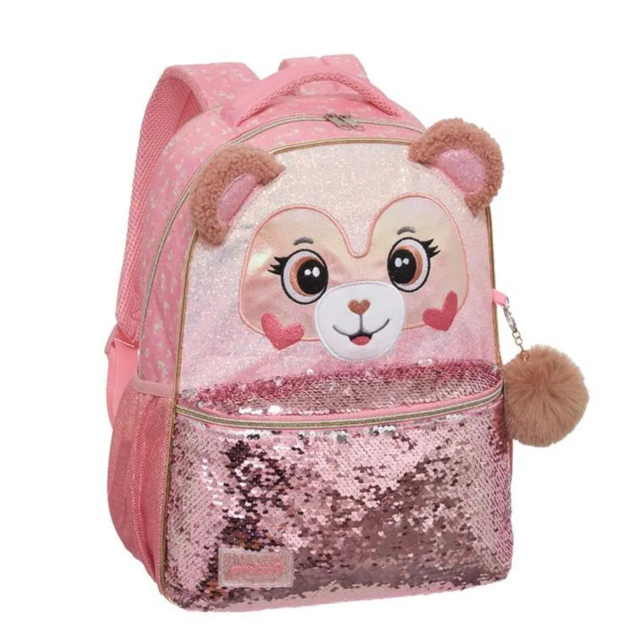 Mochila de Costas Pack Me Teddy Bear 998AZ04 Pacific Rosa