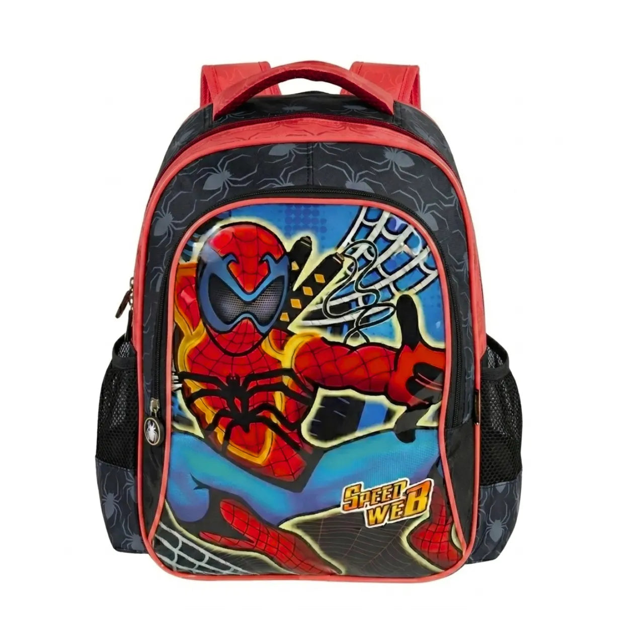 Mochila de Costas Preta Speed Web Ponto Verde