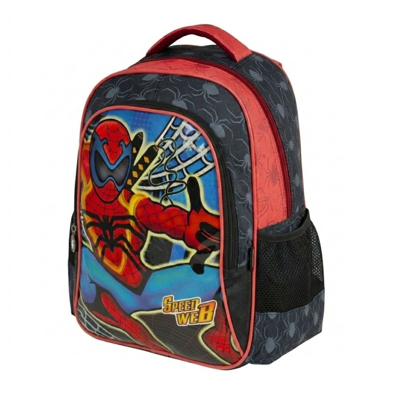 Mochila de Costas Preta Speed Web Ponto Verde