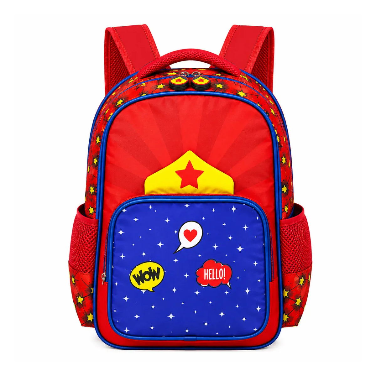 Mochila de Costas Hero Girl Ponto Verde Vermelha