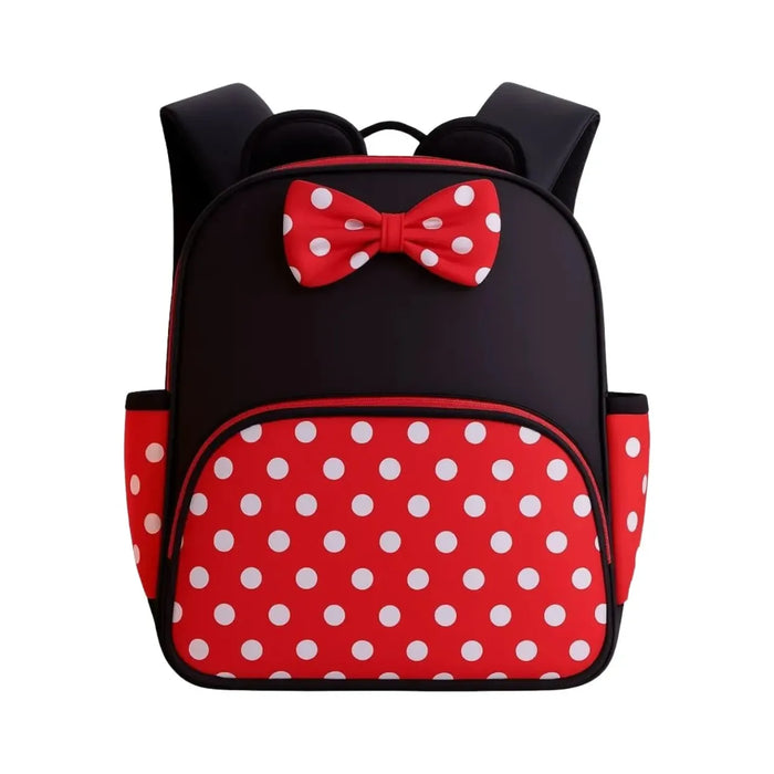 Mochila de Costas Baby Minnie Vermelha e Preta