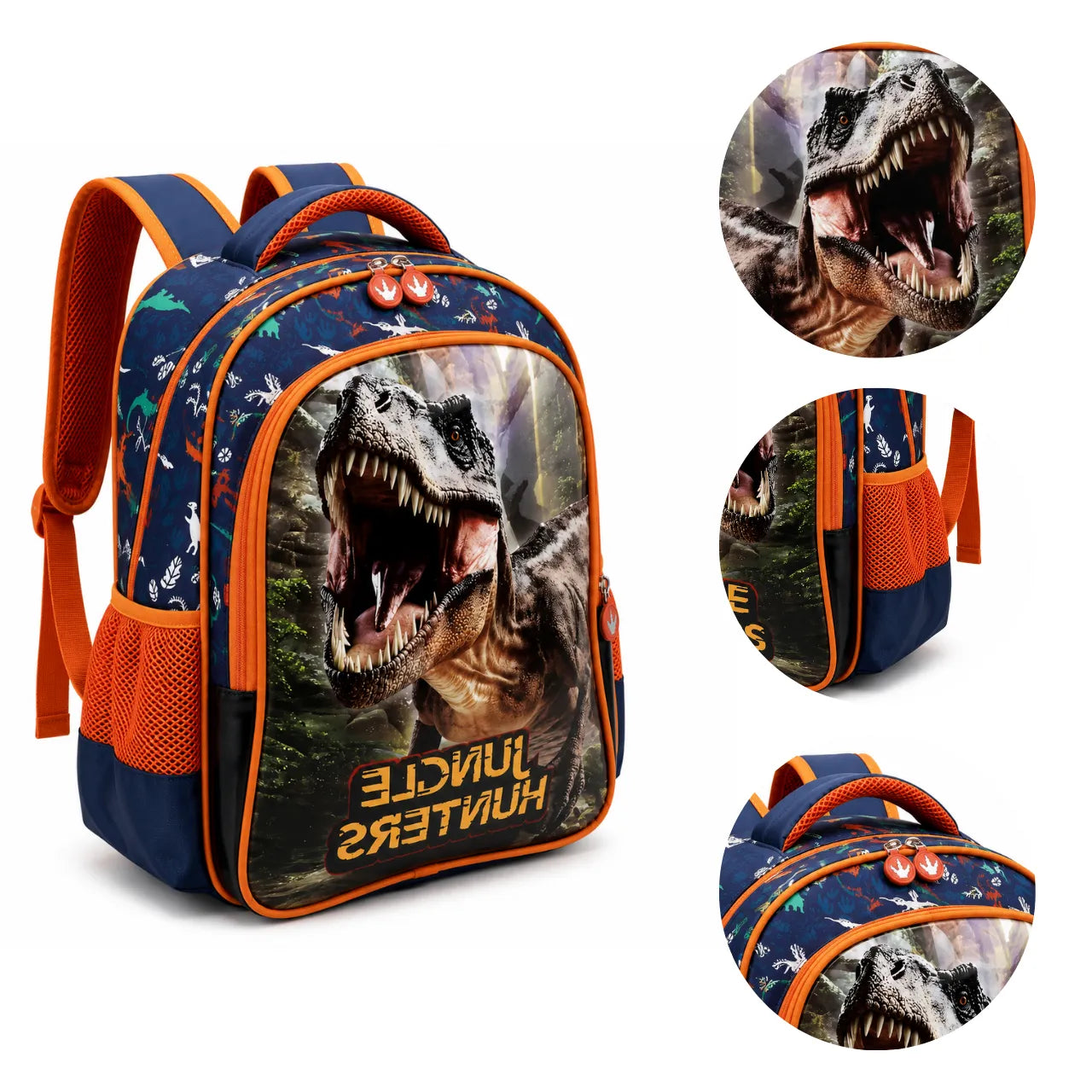 Mochila de Costas Dinossauro Jungle Hunters Laranja