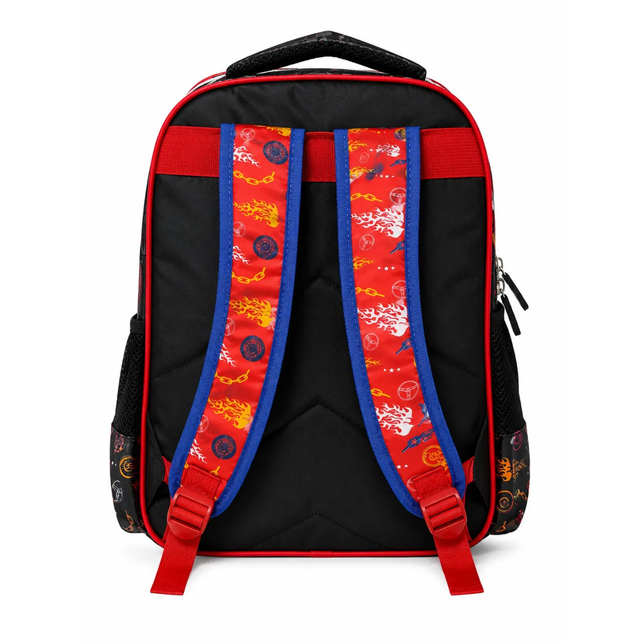 Mochila de Costas Carros Kars Kids Preta Ponto Verde